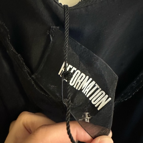 NWTS reformation Katherine dress in abyss size 0 - Picture 4 of 5